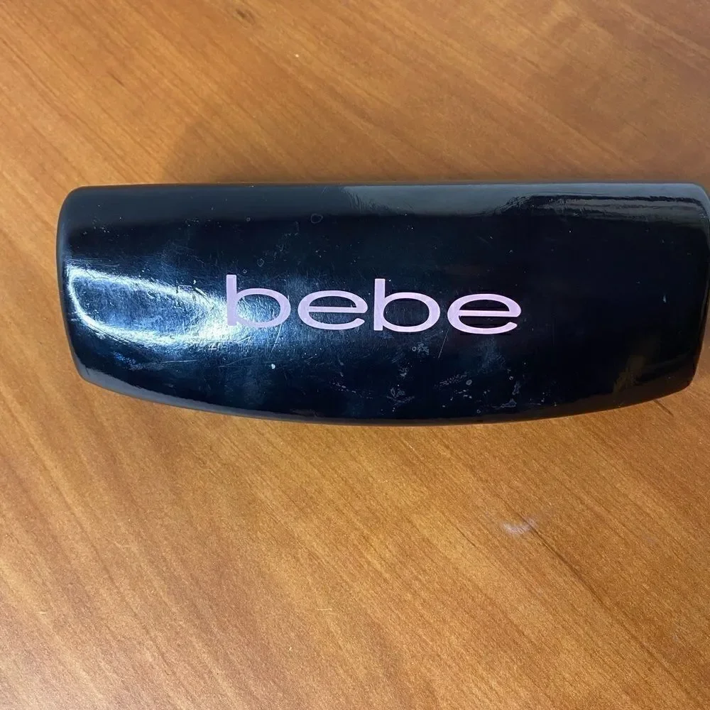 Bebe small profile glasses case in black perfect for readers or small frame